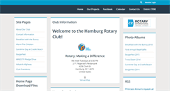Desktop Screenshot of hamburgrotaryclub.org